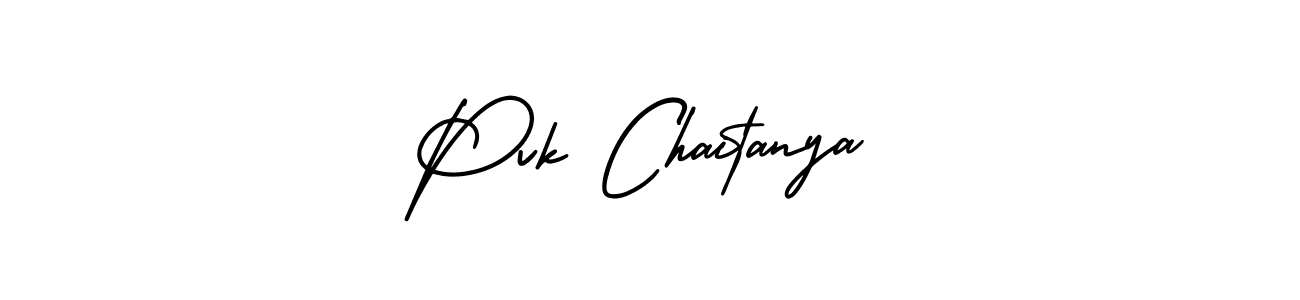 Also we have Pvk Chaitanya name is the best signature style. Create professional handwritten signature collection using AmerikaSignatureDemo-Regular autograph style. Pvk Chaitanya signature style 3 images and pictures png