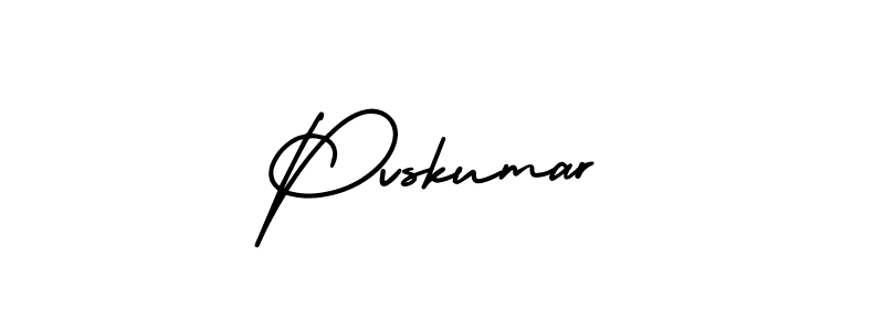 Use a signature maker to create a handwritten signature online. With this signature software, you can design (AmerikaSignatureDemo-Regular) your own signature for name Pvskumar. Pvskumar signature style 3 images and pictures png