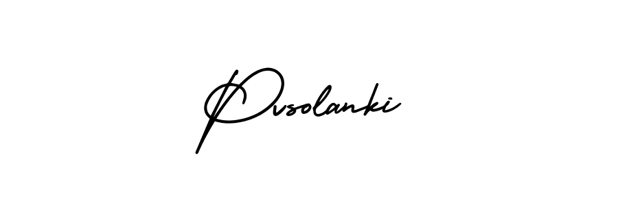 Use a signature maker to create a handwritten signature online. With this signature software, you can design (AmerikaSignatureDemo-Regular) your own signature for name Pvsolanki. Pvsolanki signature style 3 images and pictures png