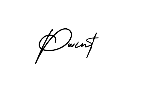 Pwint stylish signature style. Best Handwritten Sign (AmerikaSignatureDemo-Regular) for my name. Handwritten Signature Collection Ideas for my name Pwint. Pwint signature style 3 images and pictures png