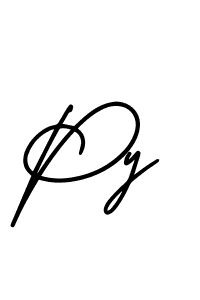 Make a beautiful signature design for name Py. Use this online signature maker to create a handwritten signature for free. Py signature style 3 images and pictures png