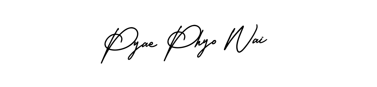 Design your own signature with our free online signature maker. With this signature software, you can create a handwritten (AmerikaSignatureDemo-Regular) signature for name Pyae Phyo Wai. Pyae Phyo Wai signature style 3 images and pictures png