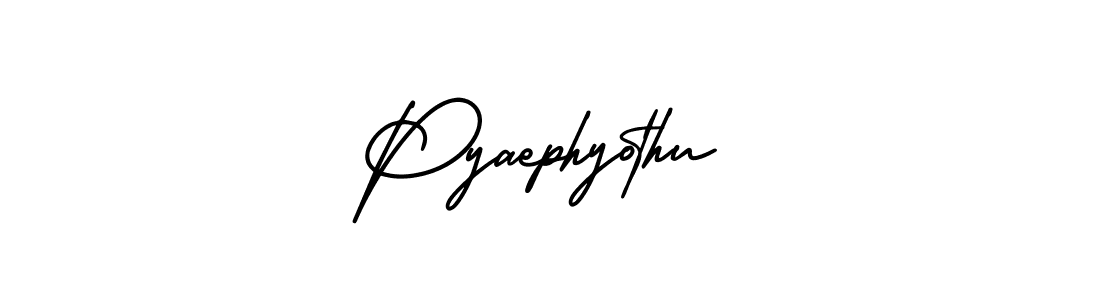 Also You can easily find your signature by using the search form. We will create Pyaephyothu name handwritten signature images for you free of cost using AmerikaSignatureDemo-Regular sign style. Pyaephyothu signature style 3 images and pictures png