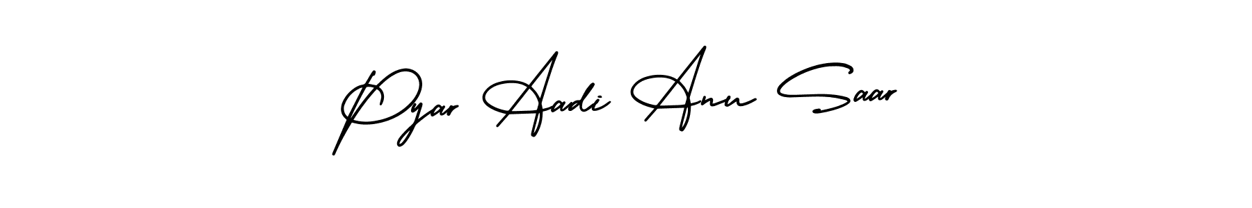 See photos of Pyar Aadi Anu Saar official signature by Spectra . Check more albums & portfolios. Read reviews & check more about AmerikaSignatureDemo-Regular font. Pyar Aadi Anu Saar signature style 3 images and pictures png