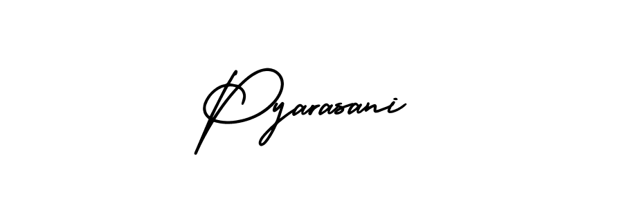Also You can easily find your signature by using the search form. We will create Pyarasani name handwritten signature images for you free of cost using AmerikaSignatureDemo-Regular sign style. Pyarasani signature style 3 images and pictures png