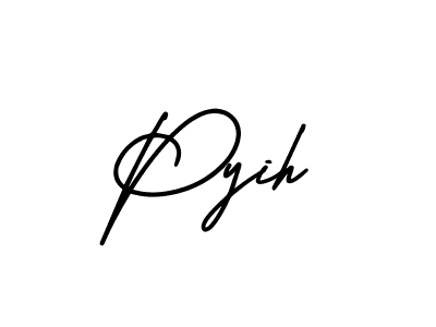 Make a beautiful signature design for name Pyih. With this signature (AmerikaSignatureDemo-Regular) style, you can create a handwritten signature for free. Pyih signature style 3 images and pictures png