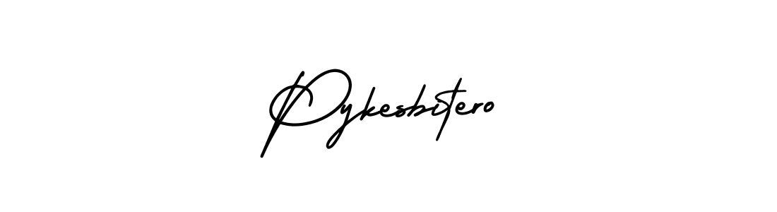 It looks lik you need a new signature style for name Pykesbitero. Design unique handwritten (AmerikaSignatureDemo-Regular) signature with our free signature maker in just a few clicks. Pykesbitero signature style 3 images and pictures png
