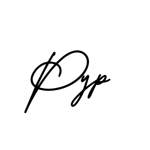 It looks lik you need a new signature style for name Pyp. Design unique handwritten (AmerikaSignatureDemo-Regular) signature with our free signature maker in just a few clicks. Pyp signature style 3 images and pictures png