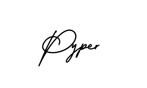 It looks lik you need a new signature style for name Pyper. Design unique handwritten (AmerikaSignatureDemo-Regular) signature with our free signature maker in just a few clicks. Pyper signature style 3 images and pictures png