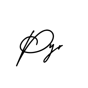 Also we have Pyr name is the best signature style. Create professional handwritten signature collection using AmerikaSignatureDemo-Regular autograph style. Pyr signature style 3 images and pictures png