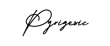 Generate high-definition signature styles for Pyrigesic. The AmerikaSignatureDemo-Regular typeface ensures crisp legibility and sophisticated design. Pyrigesic signature style 3 images and pictures png