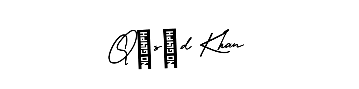 Use a signature maker to create a handwritten signature online. With this signature software, you can design (AmerikaSignatureDemo-Regular) your own signature for name Qãsîd Khan. Qãsîd Khan signature style 3 images and pictures png