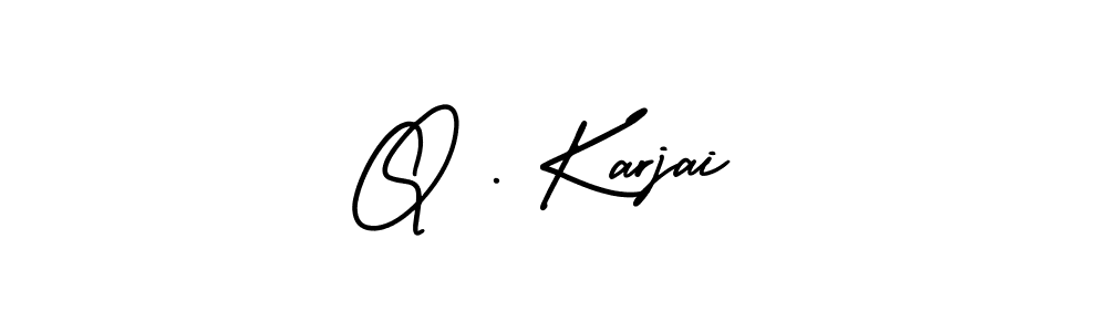 Here are the top 10 professional signature styles for the name Q . Karjai. These are the best autograph styles you can use for your name. Q . Karjai signature style 3 images and pictures png