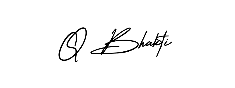 It looks lik you need a new signature style for name Q Bhakti. Design unique handwritten (AmerikaSignatureDemo-Regular) signature with our free signature maker in just a few clicks. Q Bhakti signature style 3 images and pictures png