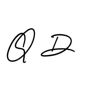 Make a beautiful signature design for name Q D. Use this online signature maker to create a handwritten signature for free. Q D signature style 3 images and pictures png