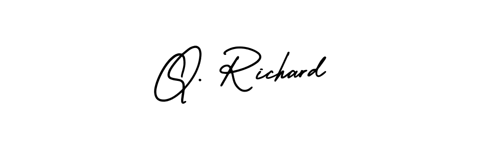 How to make Q. Richard signature? AmerikaSignatureDemo-Regular is a professional autograph style. Create handwritten signature for Q. Richard name. Q. Richard signature style 3 images and pictures png