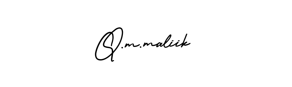 Make a beautiful signature design for name Q.m.maliik. Use this online signature maker to create a handwritten signature for free. Q.m.maliik signature style 3 images and pictures png