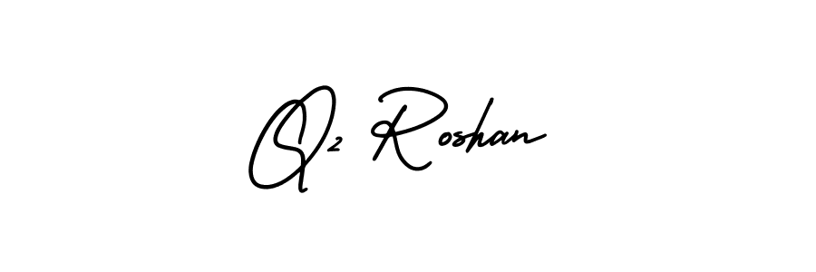 Also You can easily find your signature by using the search form. We will create Q2 Roshan name handwritten signature images for you free of cost using AmerikaSignatureDemo-Regular sign style. Q2 Roshan signature style 3 images and pictures png