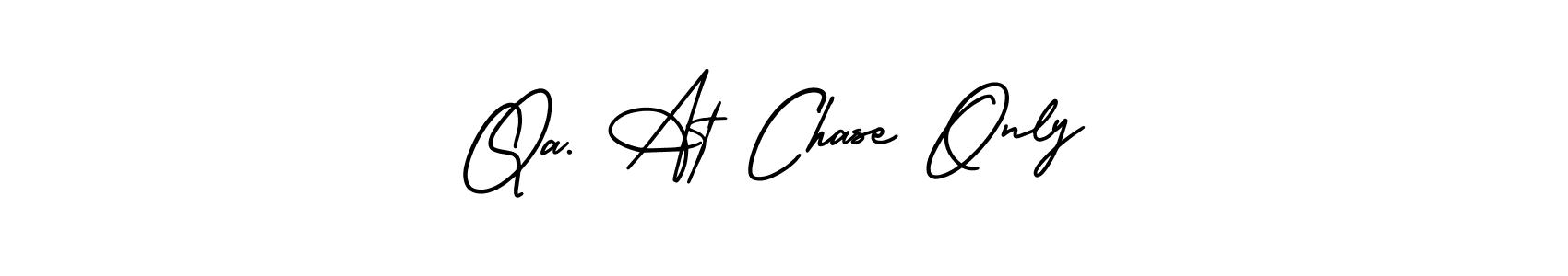 Make a beautiful signature design for name Qa. At Chase Only. With this signature (AmerikaSignatureDemo-Regular) style, you can create a handwritten signature for free. Qa. At Chase Only signature style 3 images and pictures png