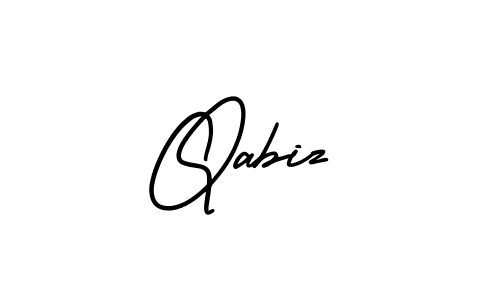 Design your own signature with our free online signature maker. With this signature software, you can create a handwritten (AmerikaSignatureDemo-Regular) signature for name Qabiz. Qabiz signature style 3 images and pictures png