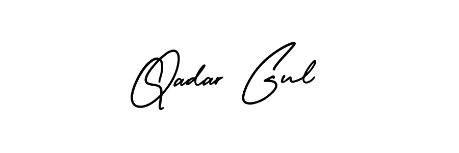 Also we have Qadar Gul name is the best signature style. Create professional handwritten signature collection using AmerikaSignatureDemo-Regular autograph style. Qadar Gul signature style 3 images and pictures png