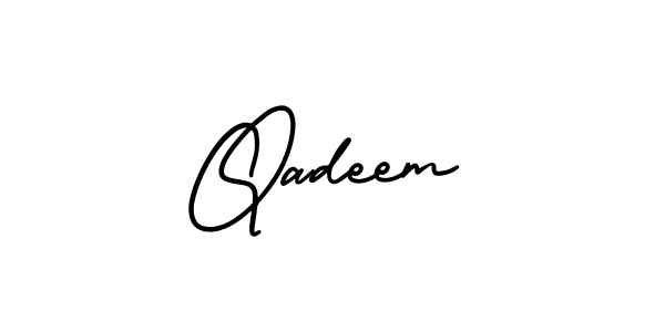 AmerikaSignatureDemo-Regular is a professional signature style that is perfect for those who want to add a touch of class to their signature. It is also a great choice for those who want to make their signature more unique. Get Qadeem name to fancy signature for free. Qadeem signature style 3 images and pictures png