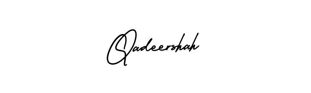 It looks lik you need a new signature style for name Qadeershah. Design unique handwritten (AmerikaSignatureDemo-Regular) signature with our free signature maker in just a few clicks. Qadeershah signature style 3 images and pictures png
