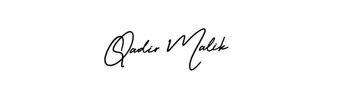 AmerikaSignatureDemo-Regular is a professional signature style that is perfect for those who want to add a touch of class to their signature. It is also a great choice for those who want to make their signature more unique. Get Qadir Malik name to fancy signature for free. Qadir Malik signature style 3 images and pictures png
