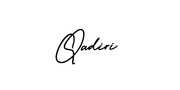 Make a beautiful signature design for name Qadiri. With this signature (AmerikaSignatureDemo-Regular) style, you can create a handwritten signature for free. Qadiri signature style 3 images and pictures png