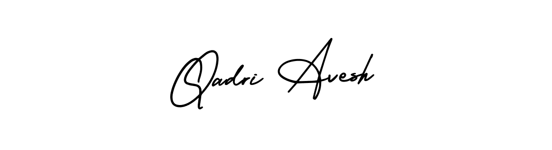 Use a signature maker to create a handwritten signature online. With this signature software, you can design (AmerikaSignatureDemo-Regular) your own signature for name Qadri Avesh. Qadri Avesh signature style 3 images and pictures png