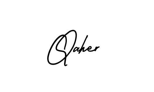 Also we have Qaher name is the best signature style. Create professional handwritten signature collection using AmerikaSignatureDemo-Regular autograph style. Qaher signature style 3 images and pictures png