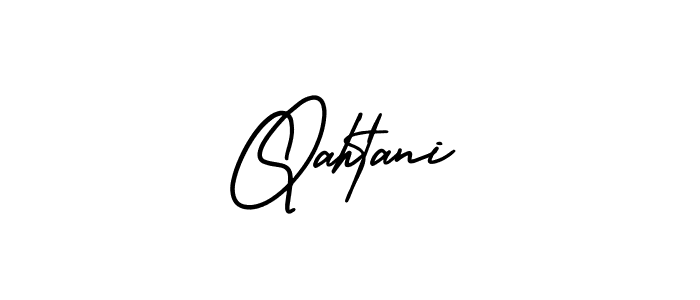 Design your own signature with our free online signature maker. With this signature software, you can create a handwritten (AmerikaSignatureDemo-Regular) signature for name Qahtani. Qahtani signature style 3 images and pictures png