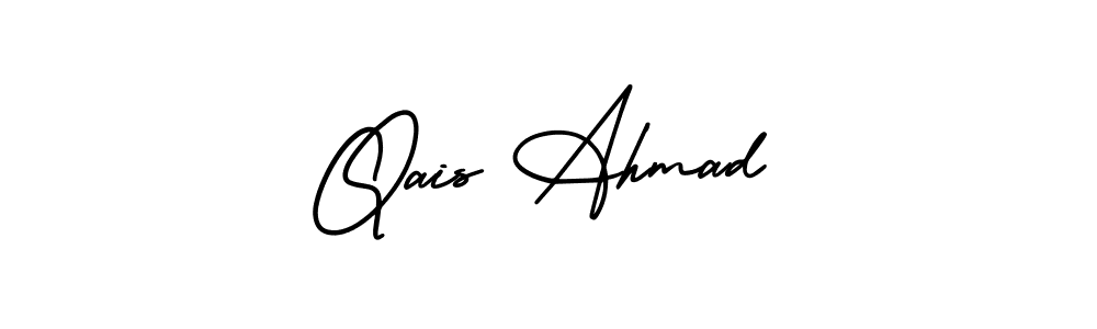 The best way (AmerikaSignatureDemo-Regular) to make a short signature is to pick only two or three words in your name. The name Qais Ahmad include a total of six letters. For converting this name. Qais Ahmad signature style 3 images and pictures png