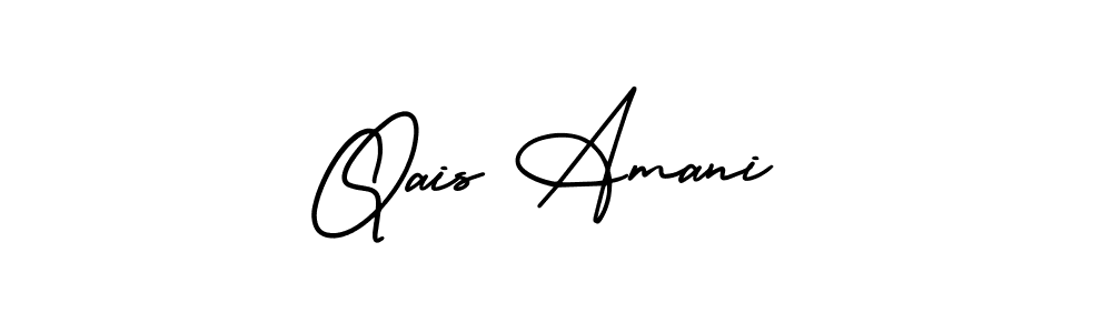 Qais Amani stylish signature style. Best Handwritten Sign (AmerikaSignatureDemo-Regular) for my name. Handwritten Signature Collection Ideas for my name Qais Amani. Qais Amani signature style 3 images and pictures png