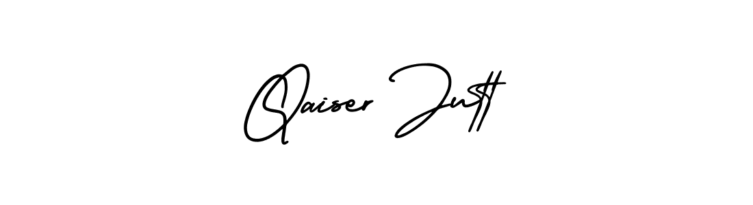 Use a signature maker to create a handwritten signature online. With this signature software, you can design (AmerikaSignatureDemo-Regular) your own signature for name Qaiser Jutt. Qaiser Jutt signature style 3 images and pictures png
