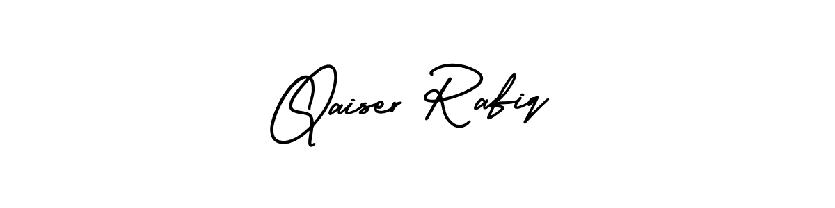 Make a beautiful signature design for name Qaiser Rafiq. With this signature (AmerikaSignatureDemo-Regular) style, you can create a handwritten signature for free. Qaiser Rafiq signature style 3 images and pictures png