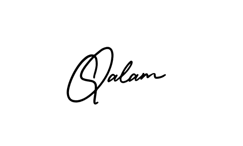 You should practise on your own different ways (AmerikaSignatureDemo-Regular) to write your name (Qalam) in signature. don't let someone else do it for you. Qalam signature style 3 images and pictures png