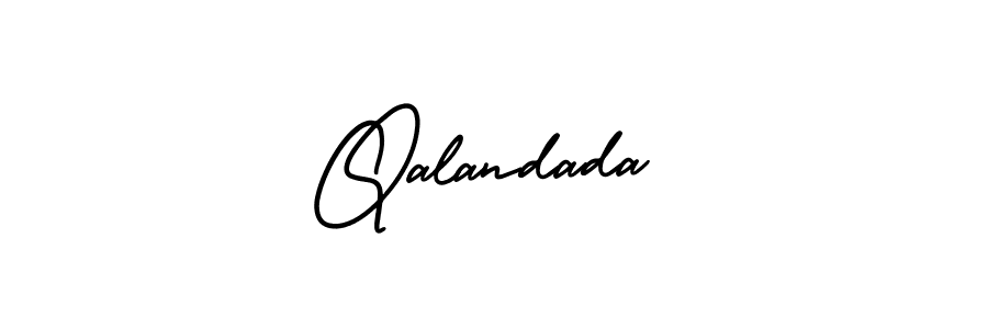 Design your own signature with our free online signature maker. With this signature software, you can create a handwritten (AmerikaSignatureDemo-Regular) signature for name Qalandada. Qalandada signature style 3 images and pictures png