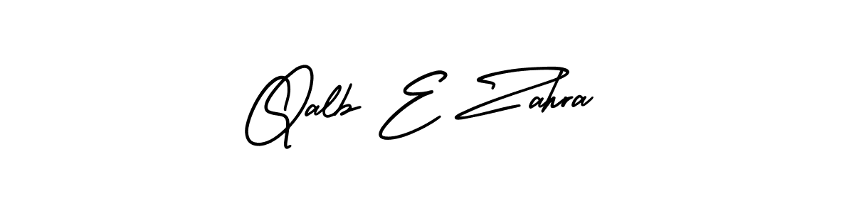 How to Draw Qalb E Zahra signature style? AmerikaSignatureDemo-Regular is a latest design signature styles for name Qalb E Zahra. Qalb E Zahra signature style 3 images and pictures png