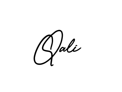 Create a beautiful signature design for name Qali. With this signature (AmerikaSignatureDemo-Regular) fonts, you can make a handwritten signature for free. Qali signature style 3 images and pictures png