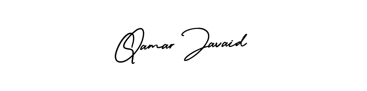 The best way (AmerikaSignatureDemo-Regular) to make a short signature is to pick only two or three words in your name. The name Qamar Javaid include a total of six letters. For converting this name. Qamar Javaid signature style 3 images and pictures png