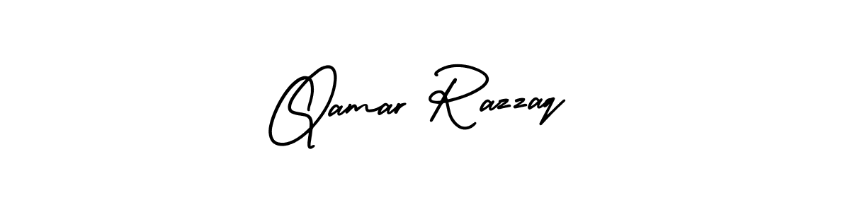 Design your own signature with our free online signature maker. With this signature software, you can create a handwritten (AmerikaSignatureDemo-Regular) signature for name Qamar Razzaq. Qamar Razzaq signature style 3 images and pictures png