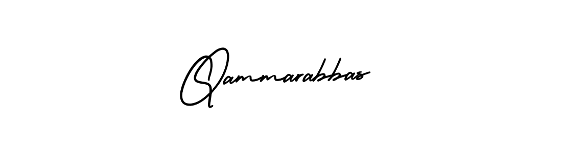 Design your own signature with our free online signature maker. With this signature software, you can create a handwritten (AmerikaSignatureDemo-Regular) signature for name Qammarabbas. Qammarabbas signature style 3 images and pictures png