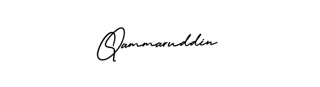 Make a beautiful signature design for name Qammaruddin. With this signature (AmerikaSignatureDemo-Regular) style, you can create a handwritten signature for free. Qammaruddin signature style 3 images and pictures png