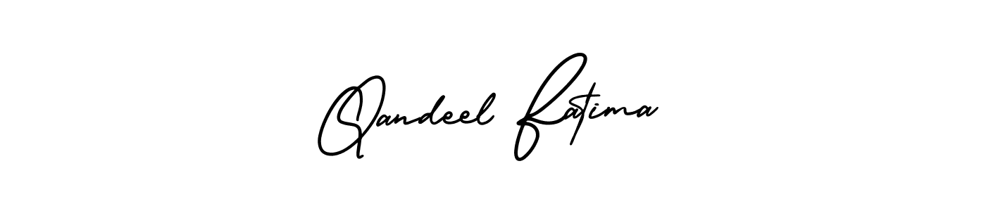 Design your own signature with our free online signature maker. With this signature software, you can create a handwritten (AmerikaSignatureDemo-Regular) signature for name Qandeel Fatima. Qandeel Fatima signature style 3 images and pictures png