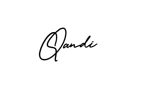 if you are searching for the best signature style for your name Qandi. so please give up your signature search. here we have designed multiple signature styles  using AmerikaSignatureDemo-Regular. Qandi signature style 3 images and pictures png