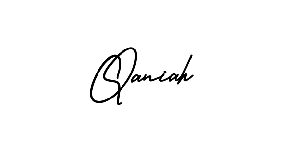 You can use this online signature creator to create a handwritten signature for the name Qaniah. This is the best online autograph maker. Qaniah signature style 3 images and pictures png