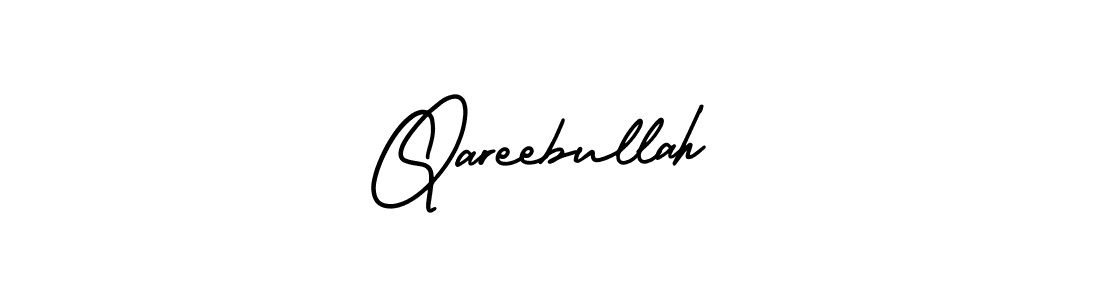 Qareebullah stylish signature style. Best Handwritten Sign (AmerikaSignatureDemo-Regular) for my name. Handwritten Signature Collection Ideas for my name Qareebullah. Qareebullah signature style 3 images and pictures png