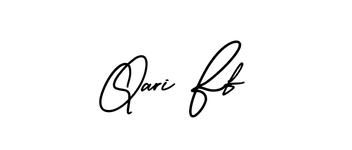 Design your own signature with our free online signature maker. With this signature software, you can create a handwritten (AmerikaSignatureDemo-Regular) signature for name Qari Ff. Qari Ff signature style 3 images and pictures png