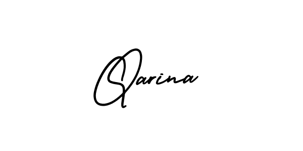 How to Draw Qarina signature style? AmerikaSignatureDemo-Regular is a latest design signature styles for name Qarina. Qarina signature style 3 images and pictures png